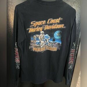 Vintage Palm Bay Florida Harley Davidson long sleeve T-shirt